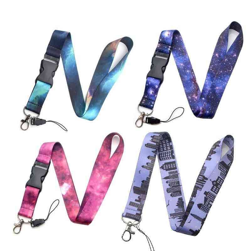 Cool Starry Sky Phone Whistle Neck Strap
