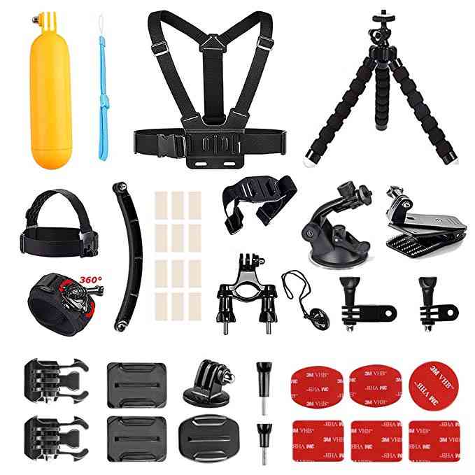 Outdoor Sports Action Camera Accessories Kit