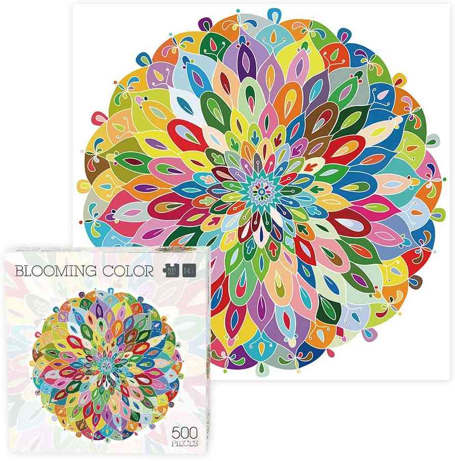 500 darab virágzó színes rejtvény felnőtt gyerekeknek