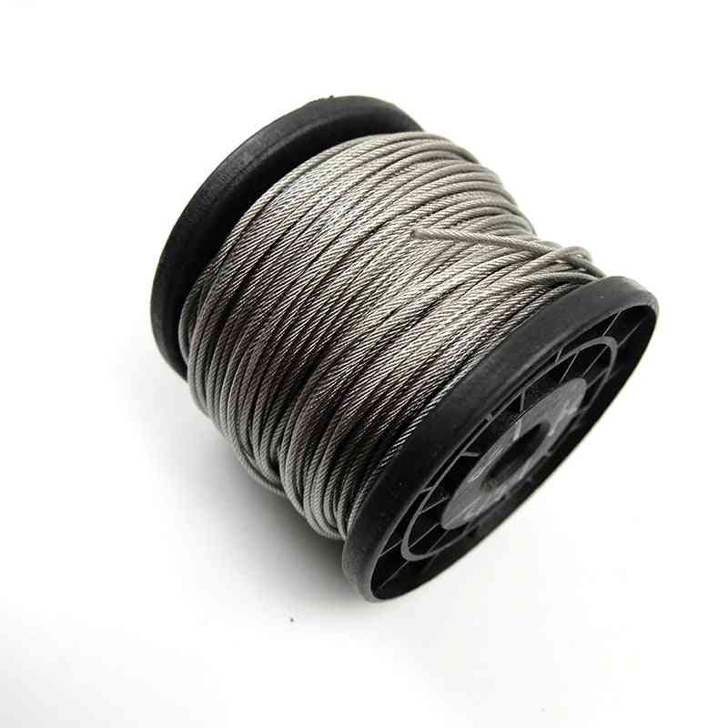 Coated Flexible Steel Wire Rope Soft Cable Transparent Stainless Steel