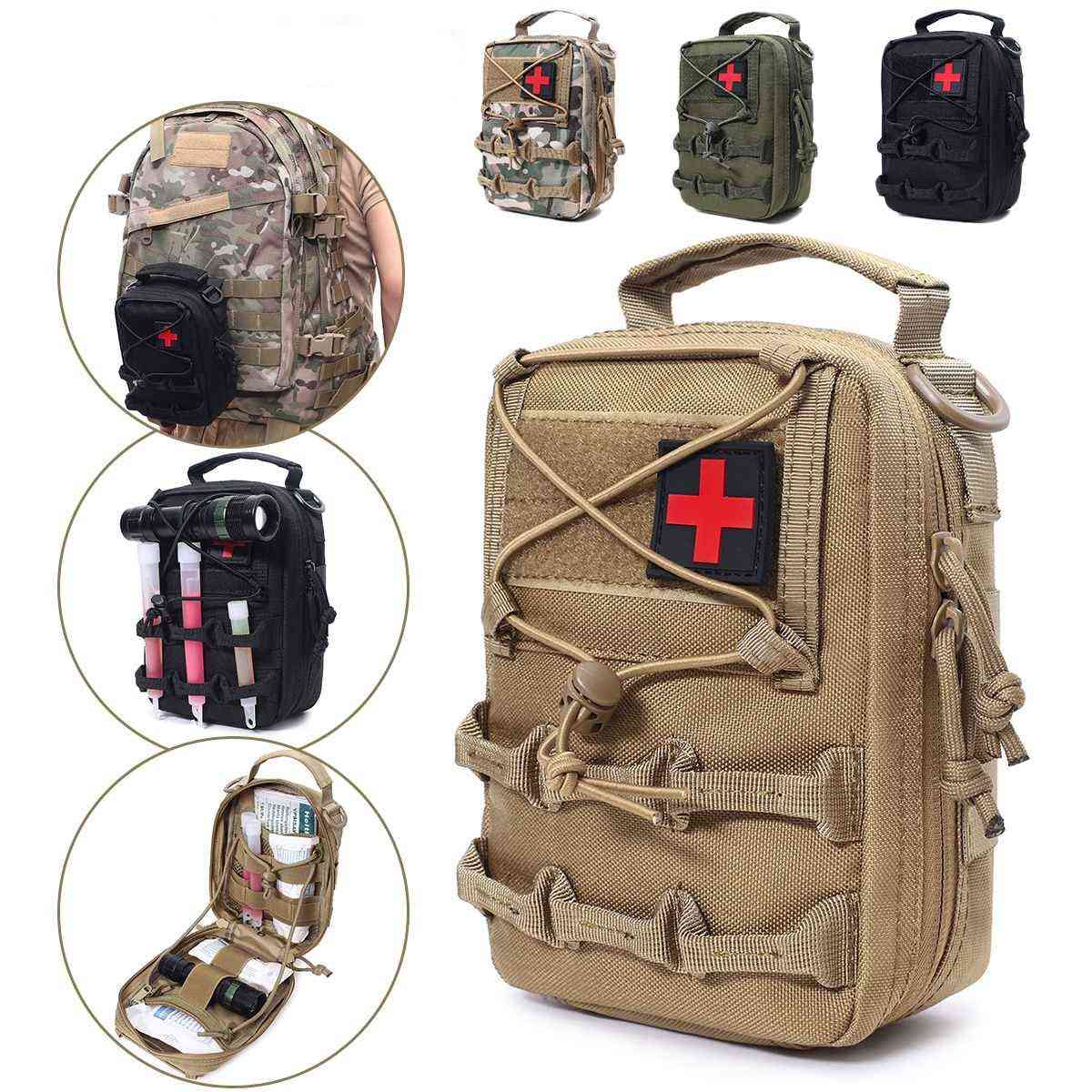 Outdoor- Camping Tactical, Medical Pouch, First Aid Bag Kit