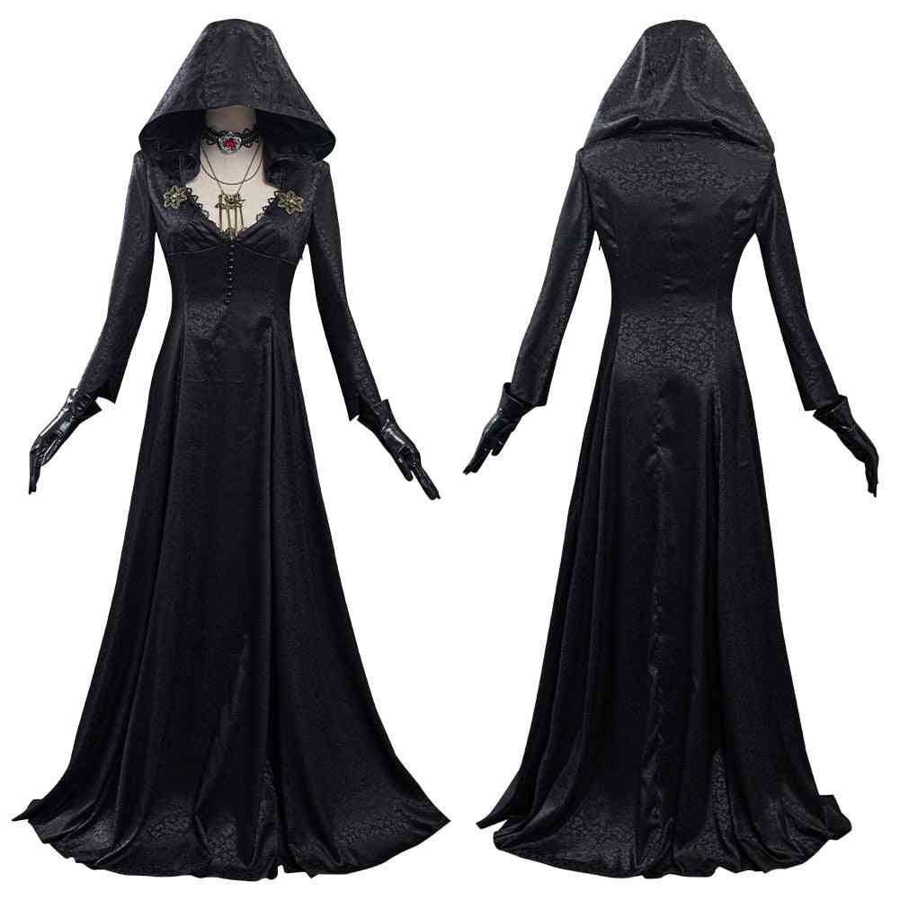 Evil Village- Cosplay Vampire, Outfits Halloween Carnival, Suit Dress