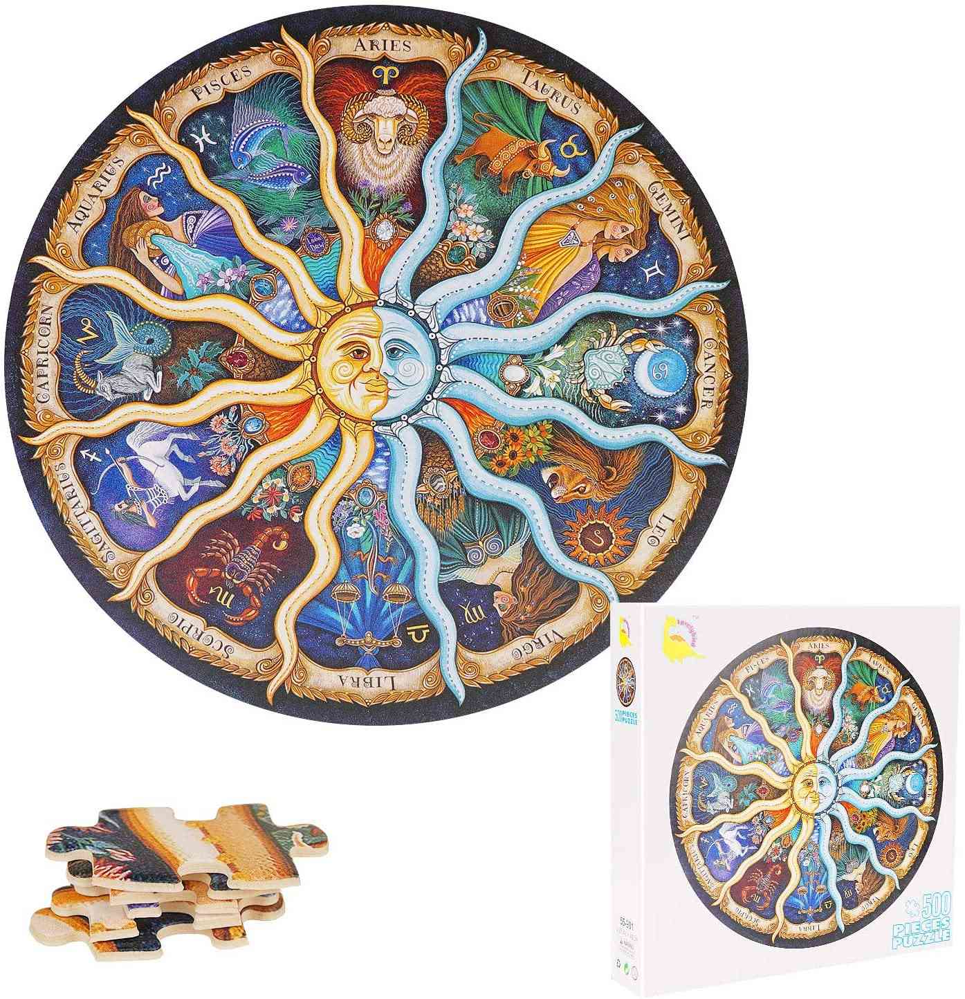 500 Pieces Horoscope Puzzles For Adults Kids