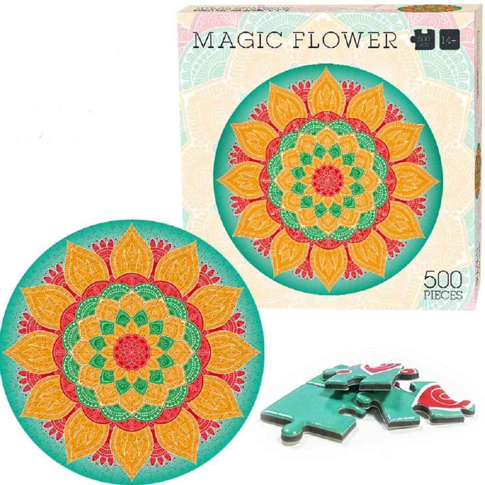 500 Pieces Magic Flower Puzzles For Adults/ Kids