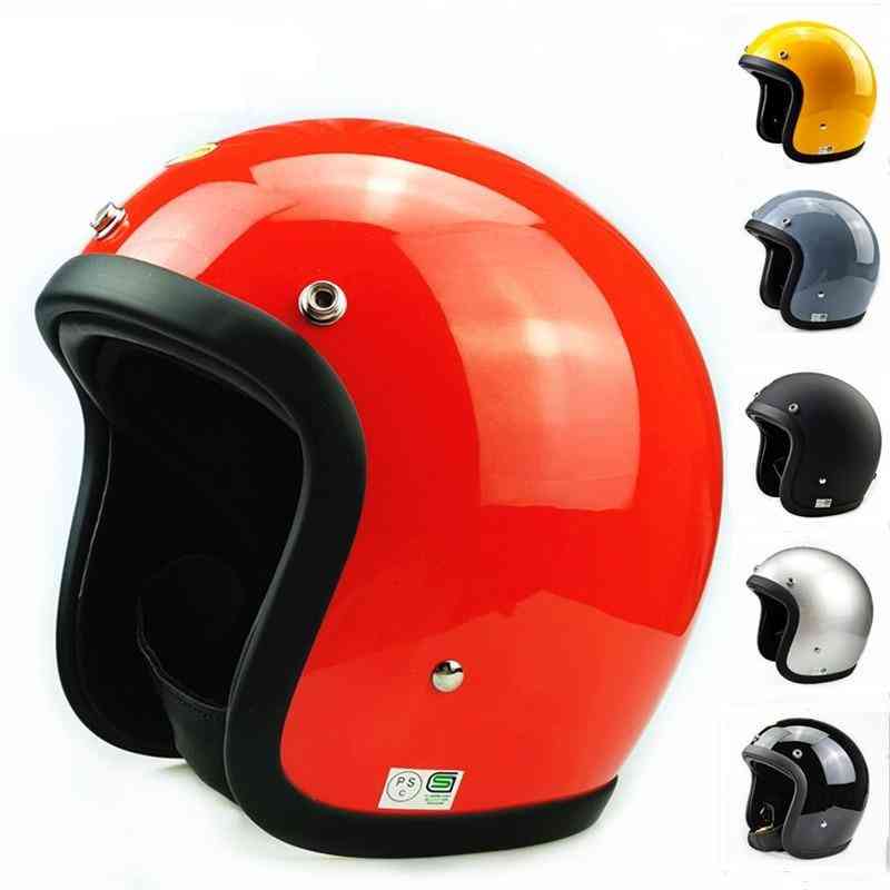 Fiberglass Helmet Light Weight Open Face For Motorbike