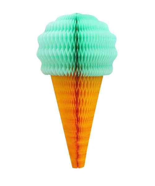 Honeycomb Ice Cream Cone  Decoratives