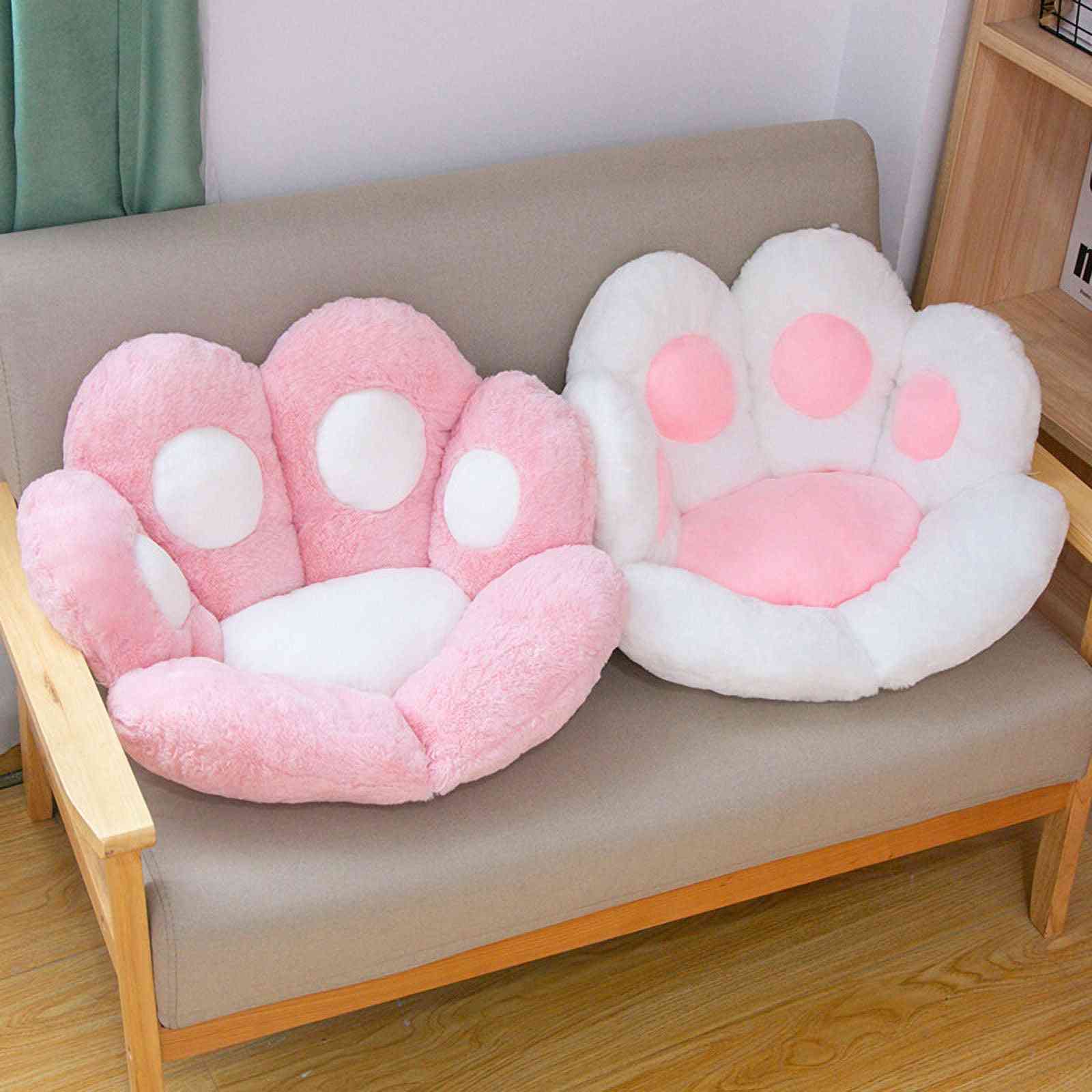 Chair Cushions, Cute Cat Paw Shape Plush Seat Cushions