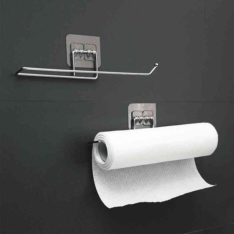 Self-adhesive Shelf Roll Towel Holder