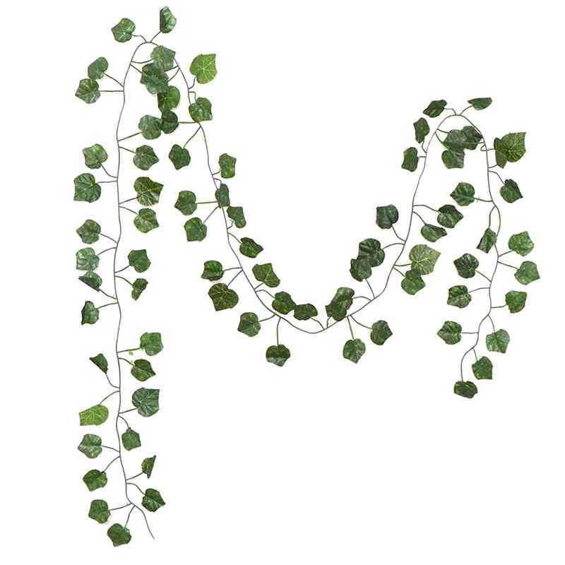 Green Silk Artificial Hanging Leaf Garland Plants