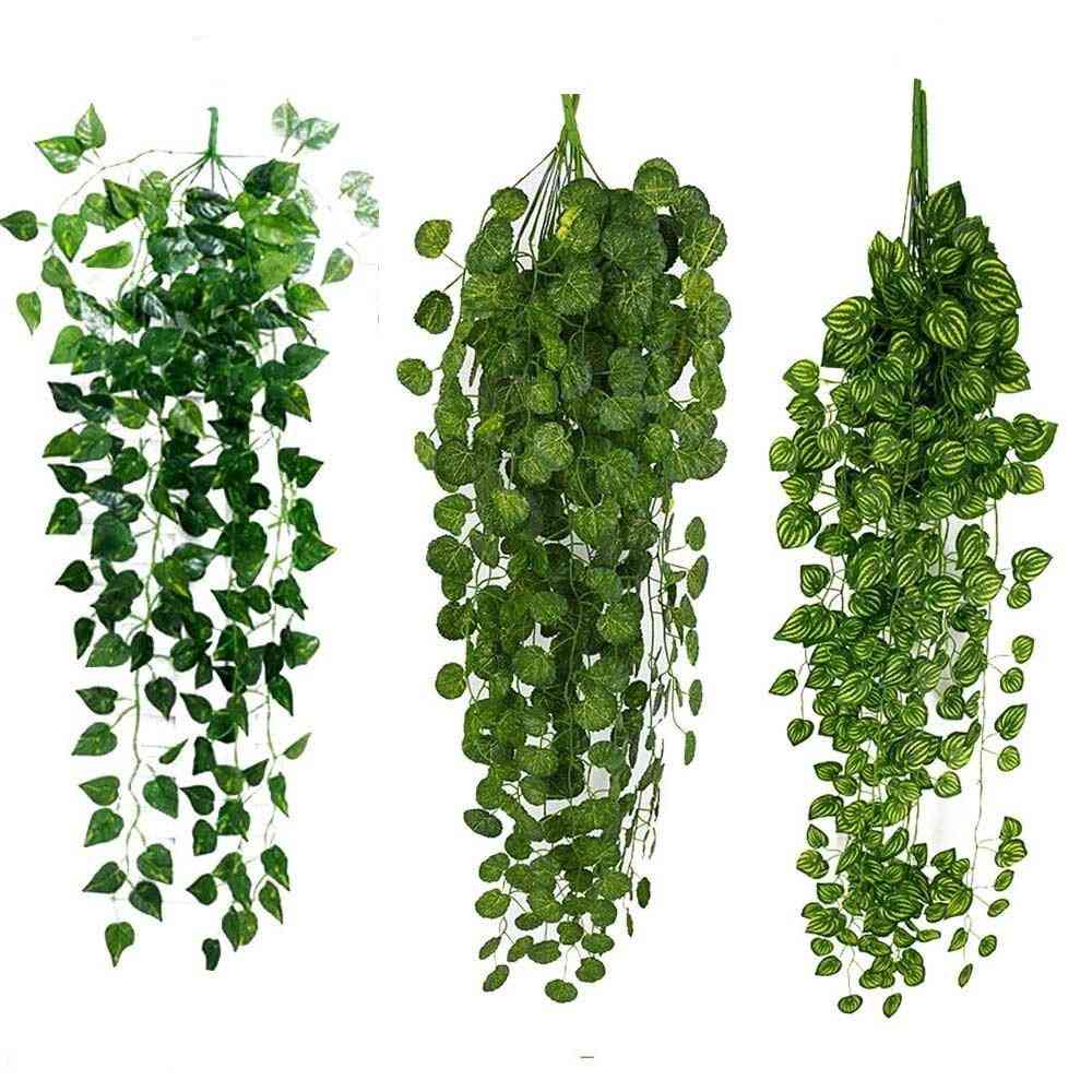 Artificial Green Plants Hanging Leaves