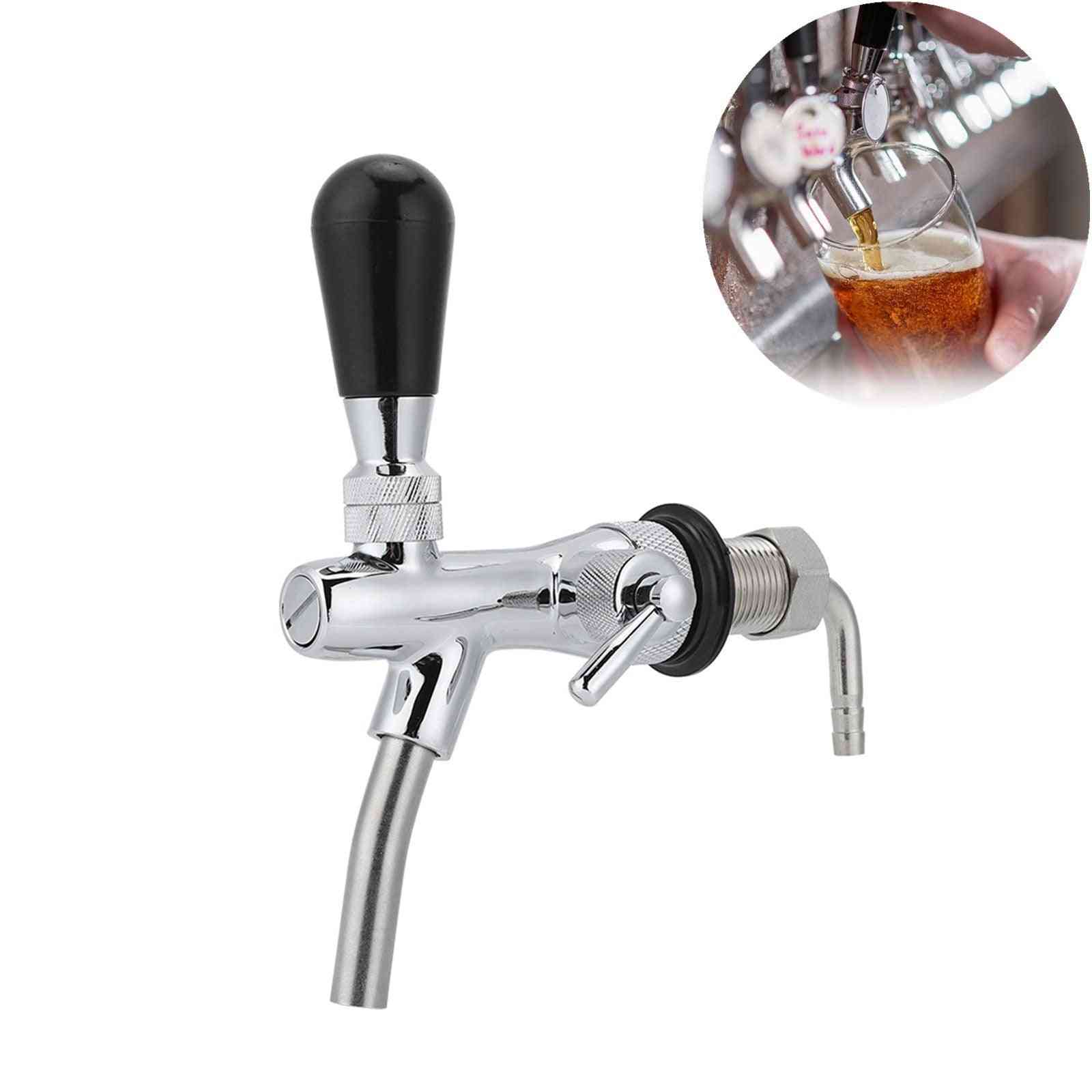 Thread Adjustable Beer Tap Faucet With Chroming Brass