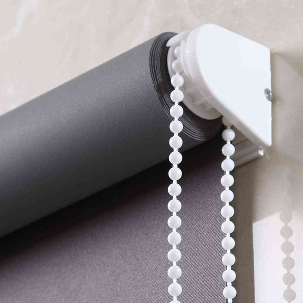 Beaded Chain Cord White Plastic Roller Curtain