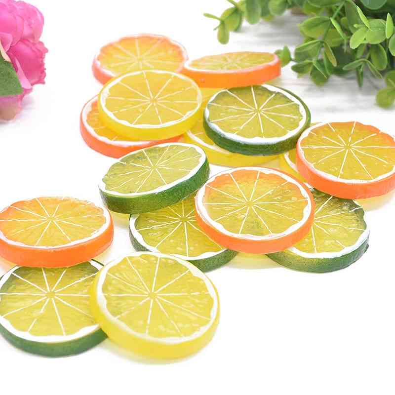 Artificial Fruit Simulation Lemon Slices