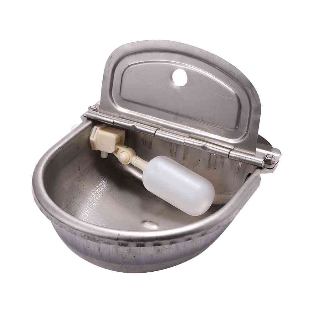 Stainless Steel Cow Water Bowl With Drain Hole Drink