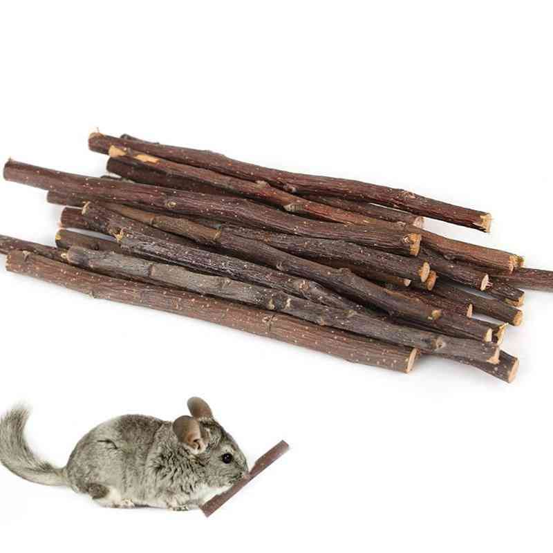 Trä tuggpinne husdjur slipstång bite leksak tänder rengöringsmedel
