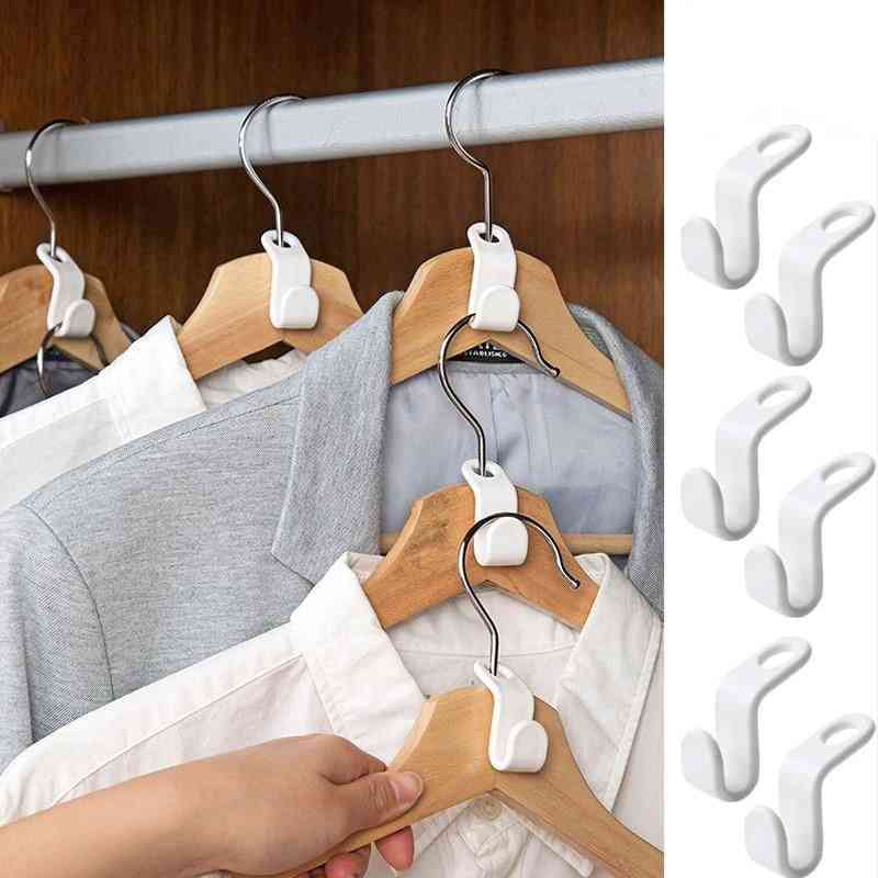 Hanger Wardrobe Closet Connect Hooks Rails Storage Organiser