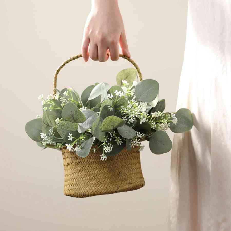Silk Eucalyptus Leaf Wedding Bridal Accessories