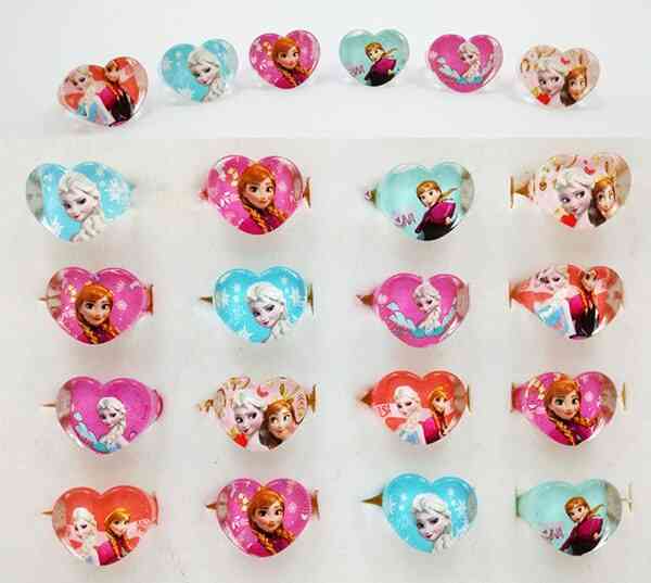 Akryylikristalli Minnie Mouse Disneyn prinsessasormukset