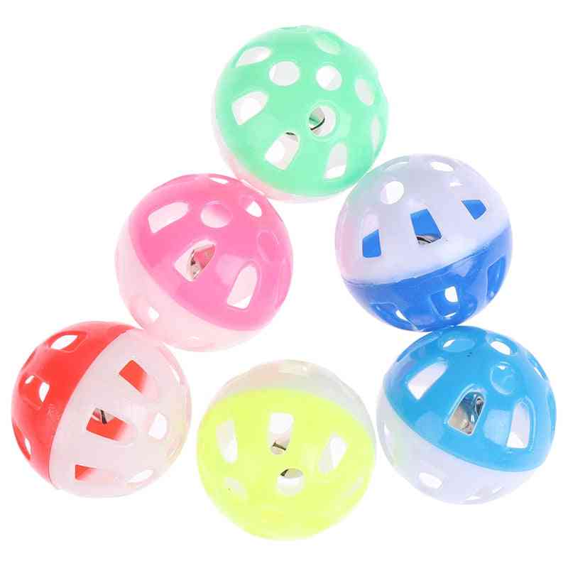 Colorful Hollow Rolling Bell Ball Bird Toy