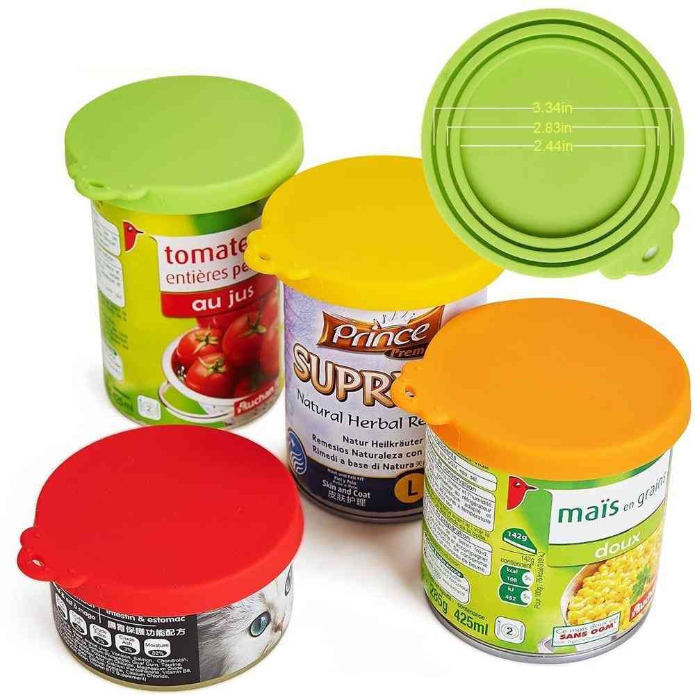 Reusable Food Storage Keep Fresh Tin Cover Cans Cap Pet