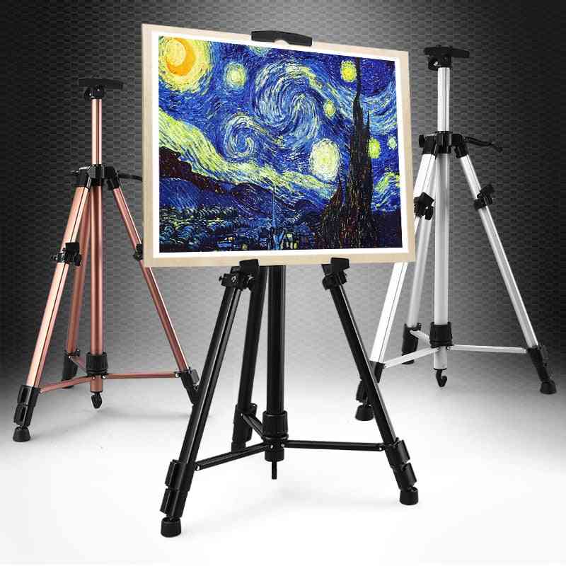 Adjustable Tripod Painting Easel Stand, Aluminium Alloy Canvas Paint Holder