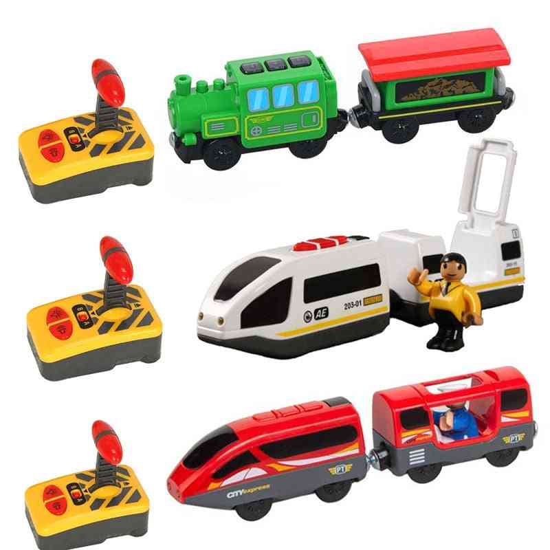 Rc Electric Train Set Truck Magnetic Train Diecast Slot Car Toy