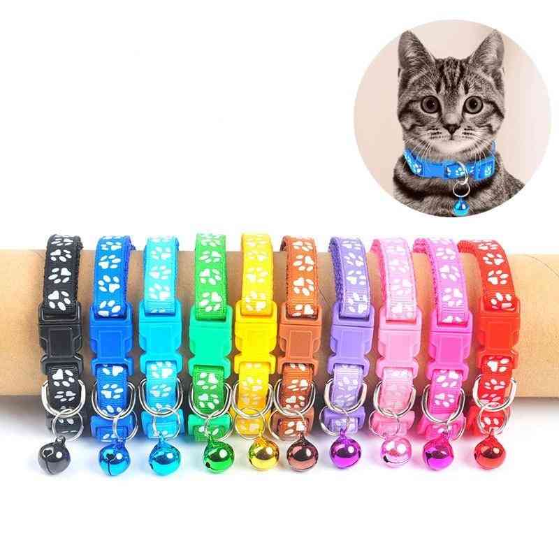 Colorful Cute Bell For Cat Dog Adjustable Collar