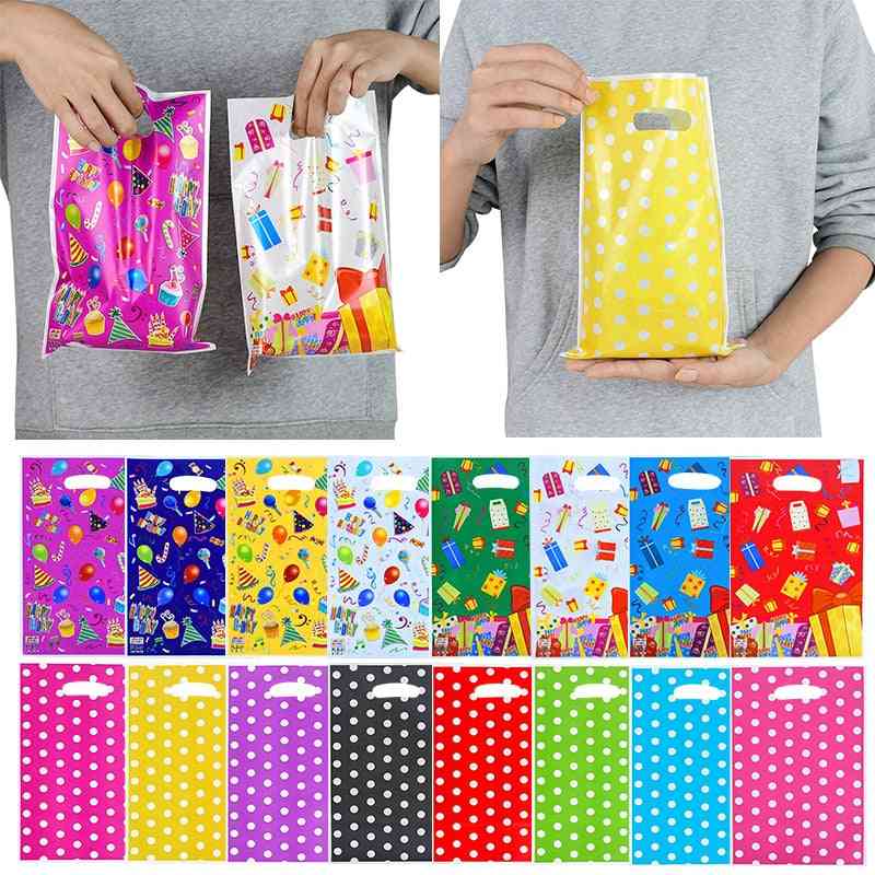 Printed Polka Dots Plastic Candy Bag