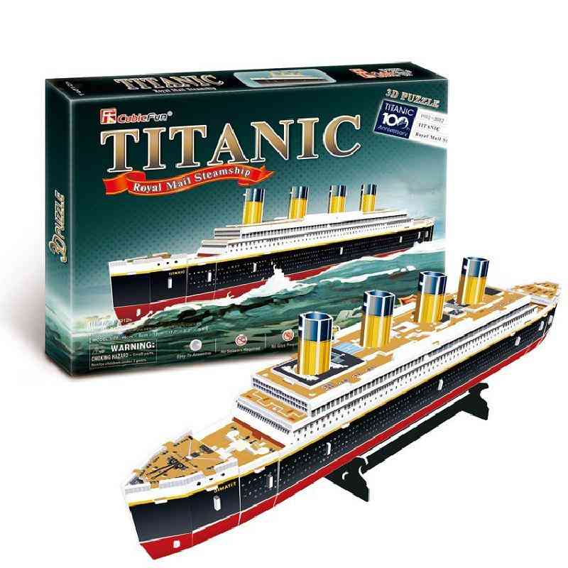 3d Puzzles, Adults Education Assemble Titanic Ship Model Games Toy