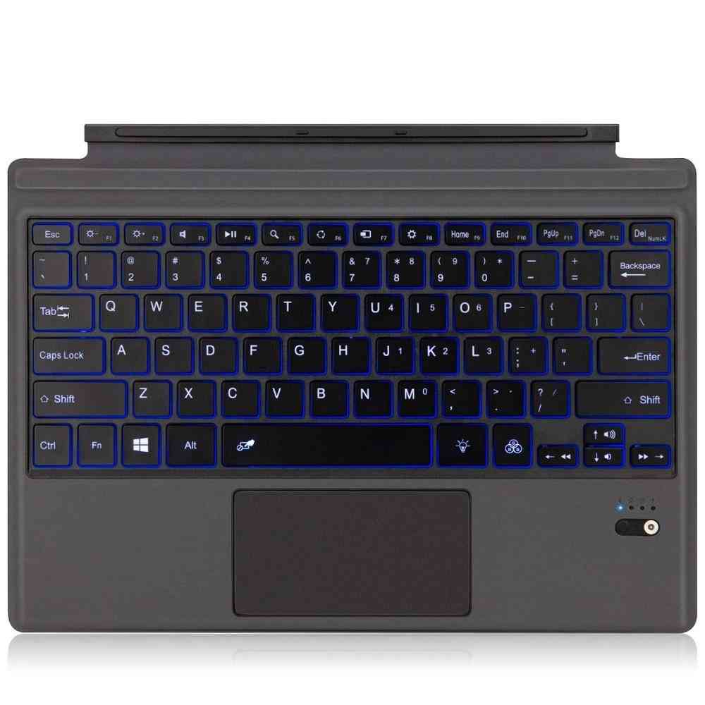 Bakgrunnsbelyst trådløst bluetooth-tastatur for microsoft overflate