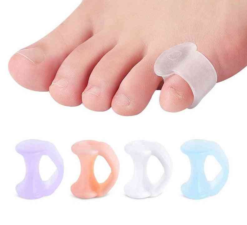 Finger fötter vård- skydd silikon, tåavskiljare för pedikyr