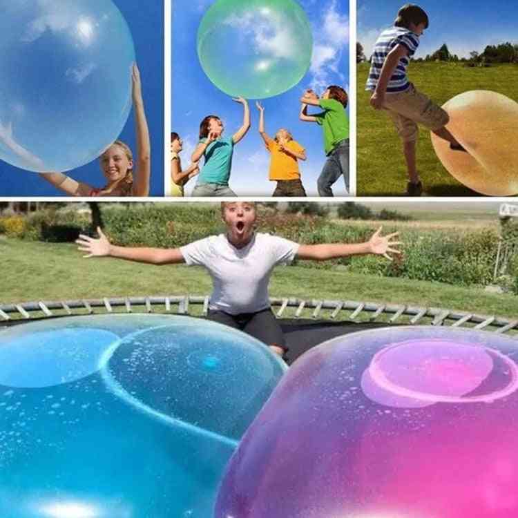 Children Outdoor Soft Air Water Filled Bubble Ball Blow Up Balloon Toy