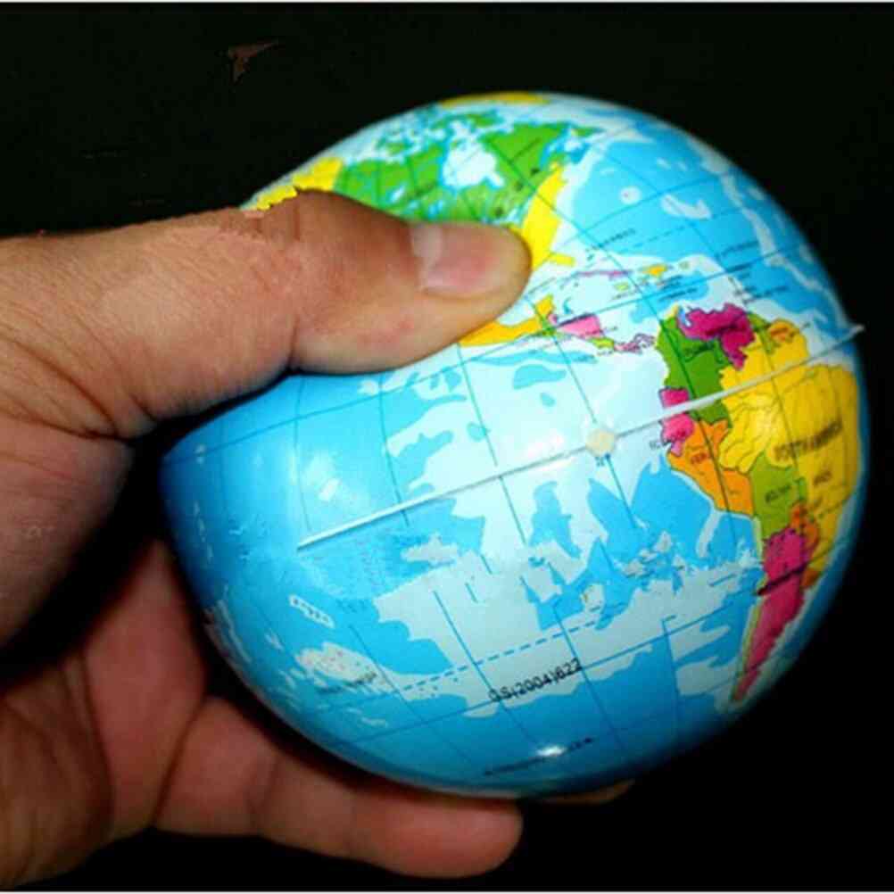 World Map Foam Earth Educational Toy Anti Stress Ball