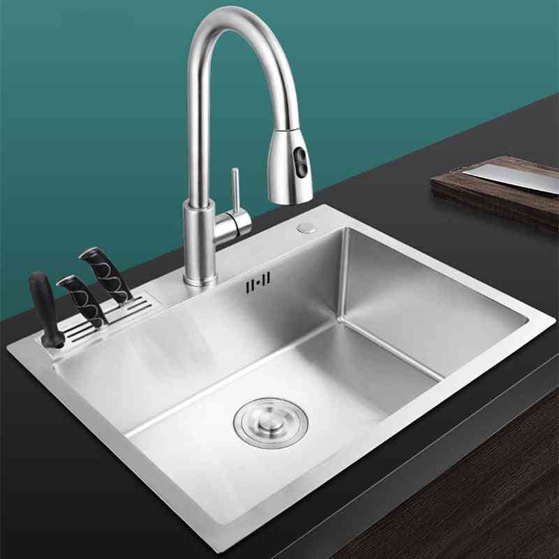 Stainless Steel Kitchen Sink With Knife-holder