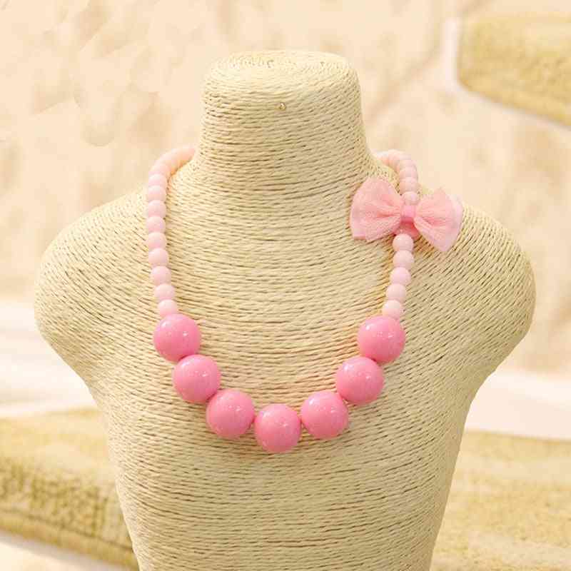 Simulated- Pearl Choker Beads, Necklace