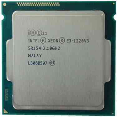Intel xeon e3 1220 v3 3.1ghz 8mb 4 core sr154 lga 1150 prosessori