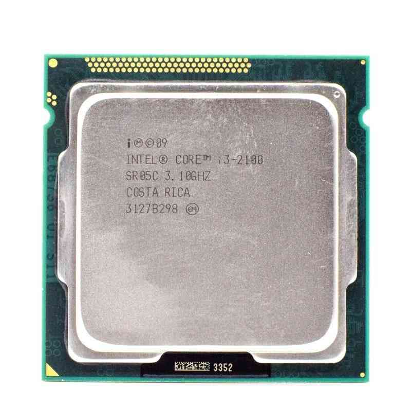 Använd intel core i3 2100 3.1ghz dual-core CPU-processor 3m 65w lga 1155