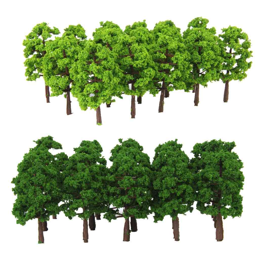Plastic Railroad Landscape Scenery  Model Trees