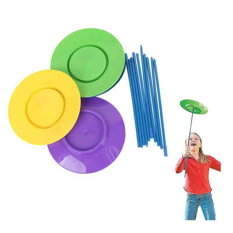 3piece Juggling Spinning Plates Acrobatic Turntable Boomerang Volador Flying Disc