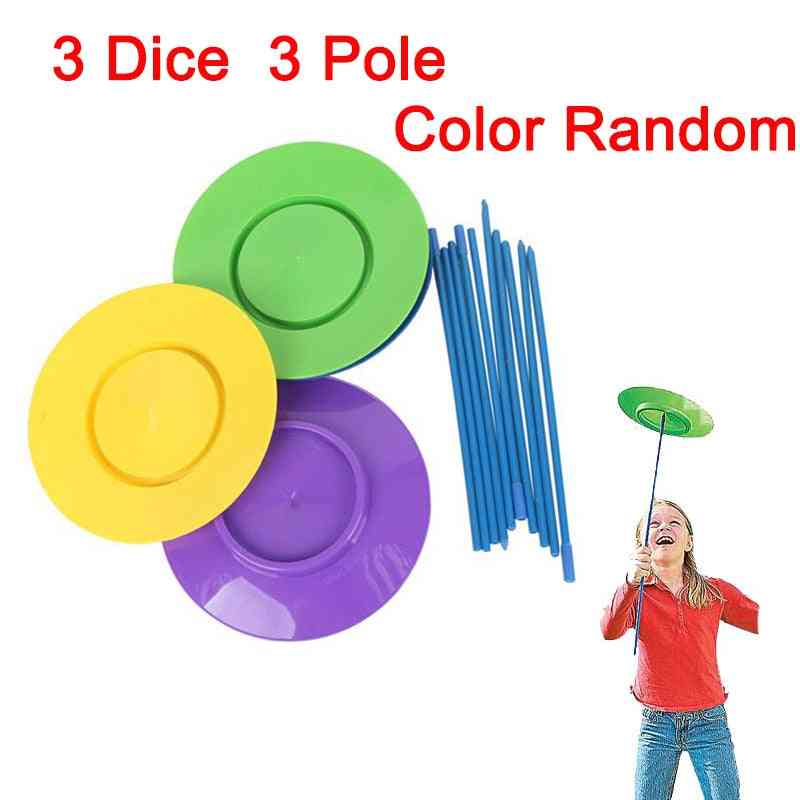 3piece Juggling Spinning Plates Acrobatic Turntable Boomerang Volador Flying Disc
