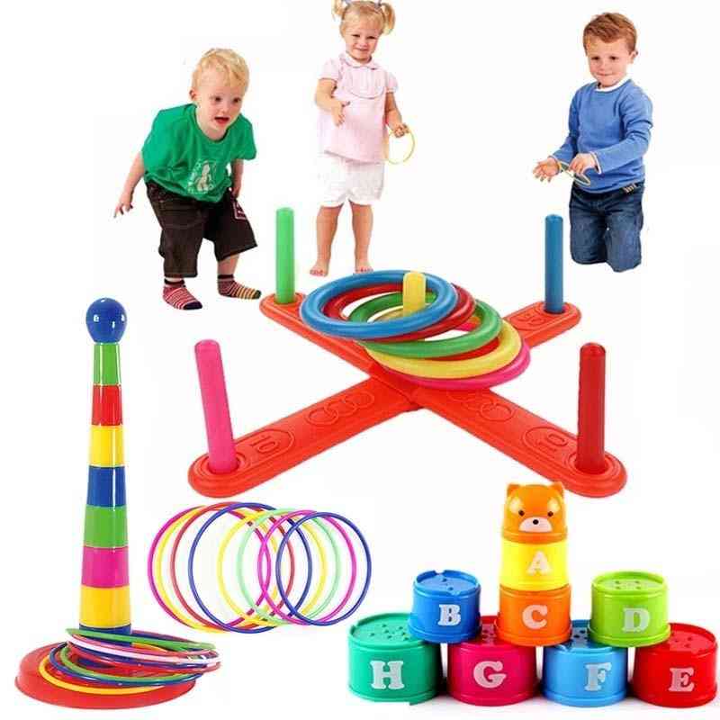 Baby Stacking Cup & Sports Circle Ferrule Stacked Layers Throwing Game