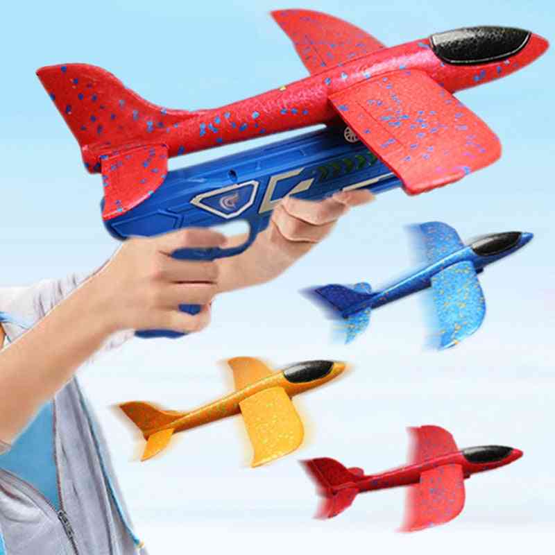 Foam Plane Launcherbubble Airplanes Glider Hand Throw Catapult Plane Toy For Kids