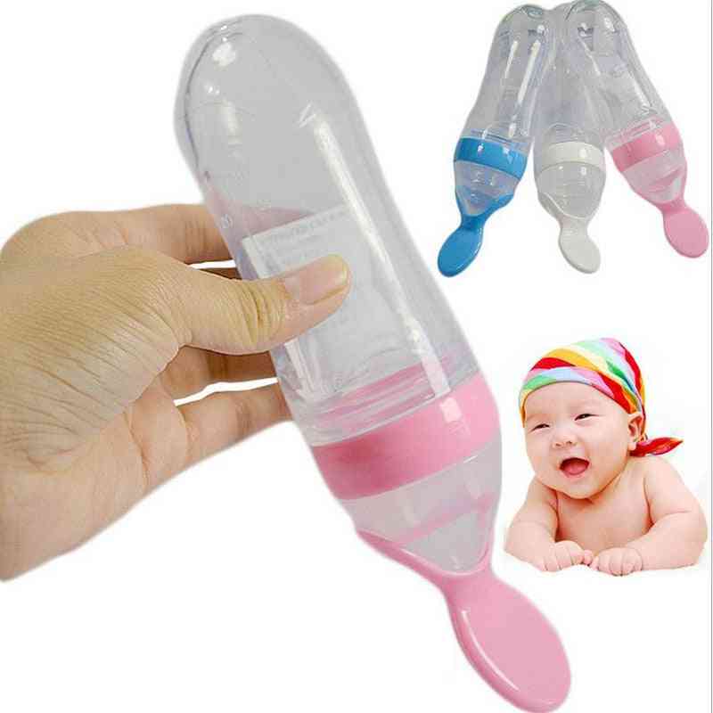 Safety Silicone Baby Bottle Infant Kids Feeding Bottles