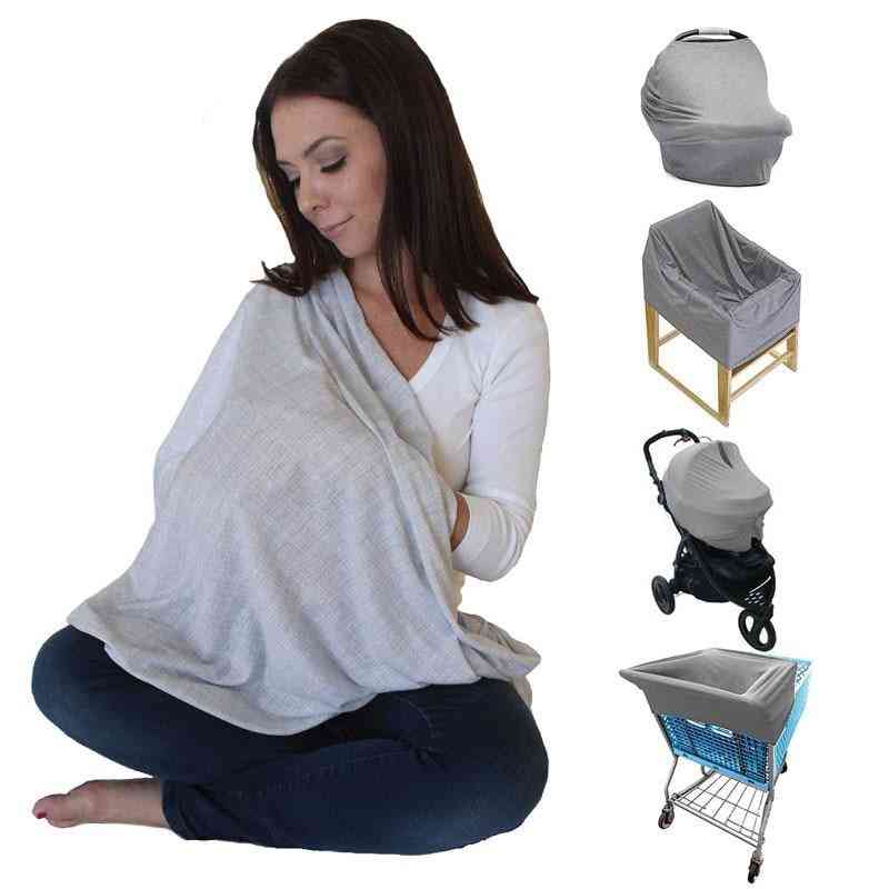 Comfortable Soft Cotton Breastfeeding Stretchy Cart Seat Cover