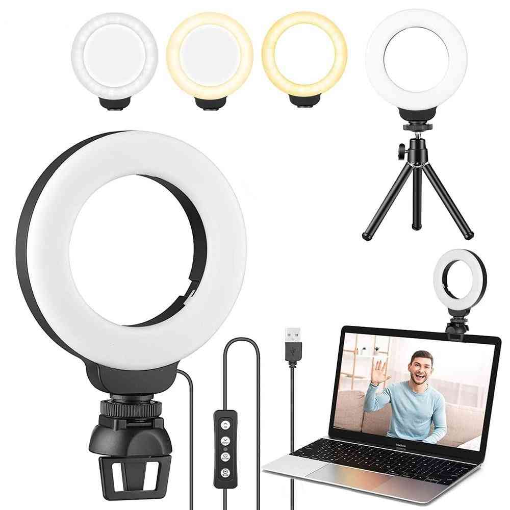 Ring Light For Laptop Computer Video Conference Lighting Zoom Call Lighting