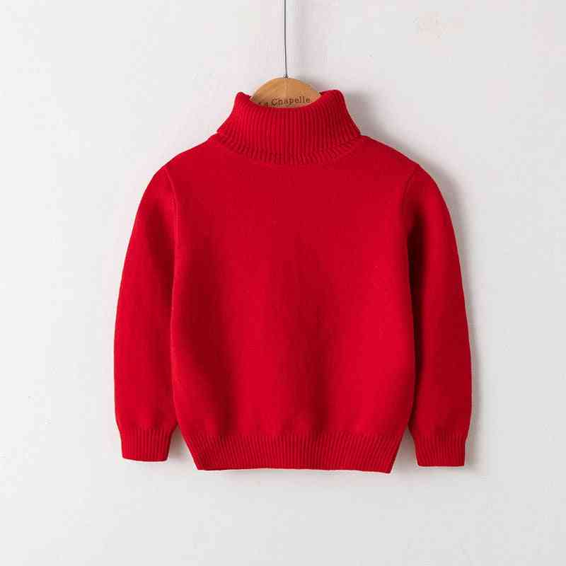 Winter Cotton Sweater, Turtleneck Warm Outerwear Sweater