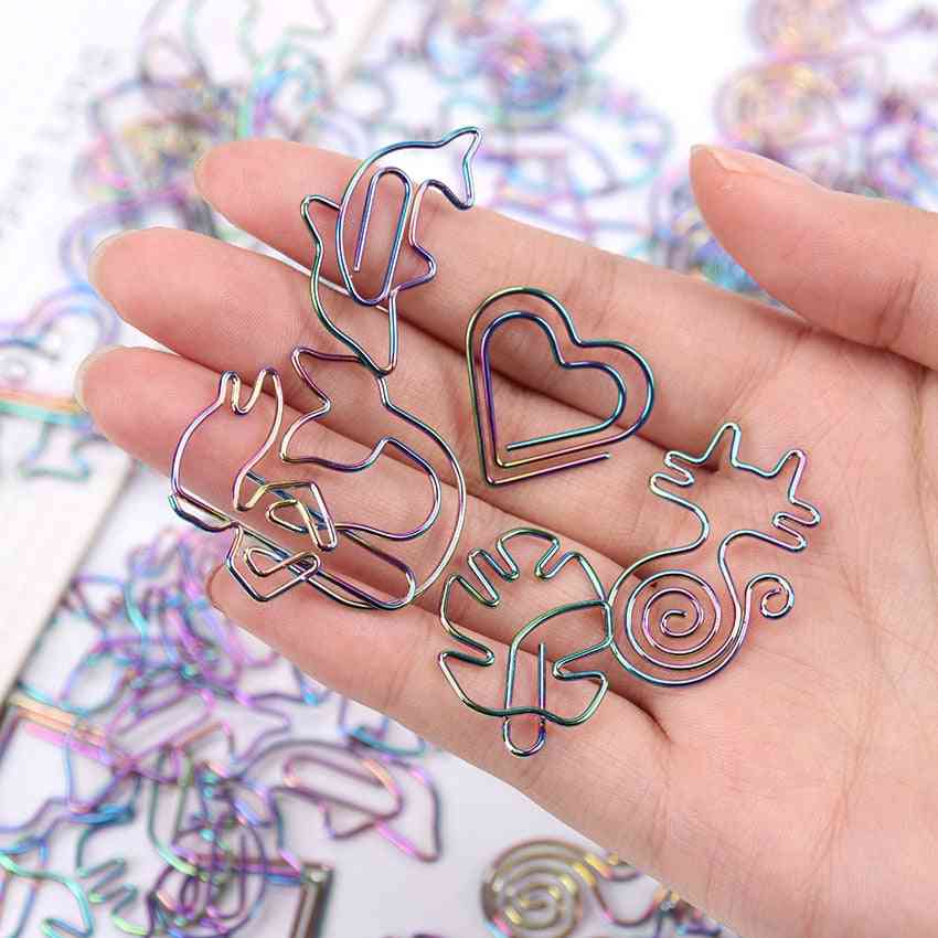 Animal Shape Colored Cute Paper Clips