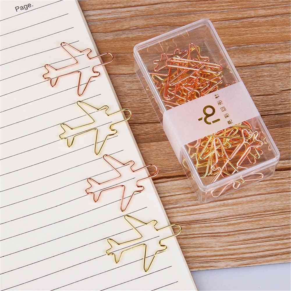 Airplane Shape Paper Clips