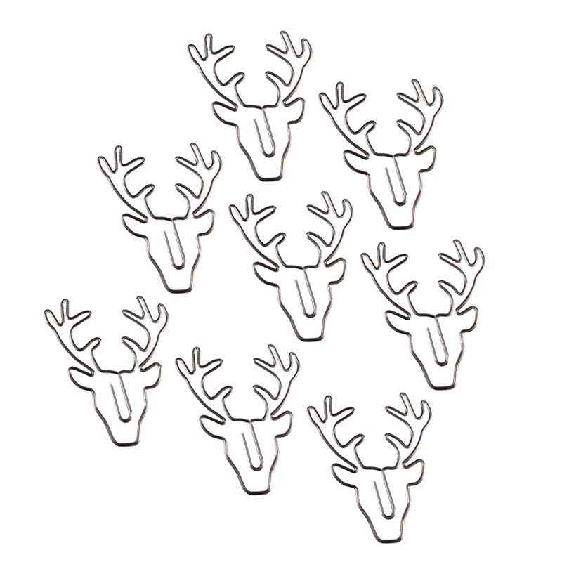 Cute Elk Bookmark Paper Clips