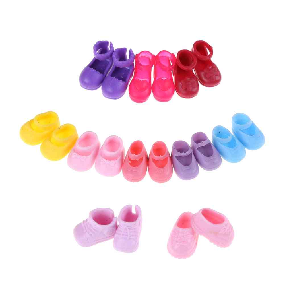 Pairs Assorted Fashion Colorful Shoes For Doll Accessories